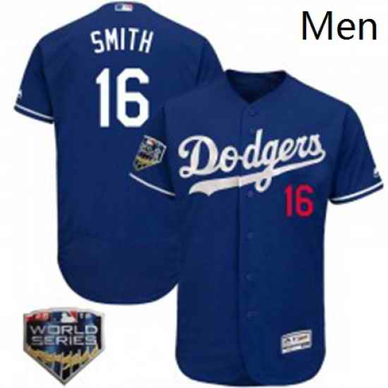 Will Smith Mens Los Angeles Dodgers Royal Authentic Flex Base Alternate Collection 2018 World Series Jersey Series